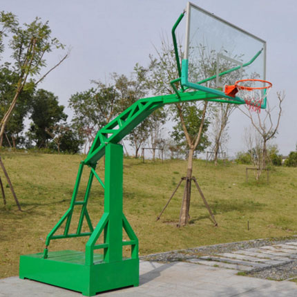 手動中小學移動地埋防液壓籃球架