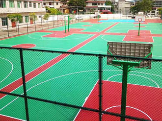 硅PU籃球場